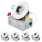 Luxrite 3 Inch Gimbal LED Recessed Downlights 5CCT 2700K-5000K 8W 600LM Dimmable Damp Rated IC Rated, 4PK LR23220-4PK - alternate 1